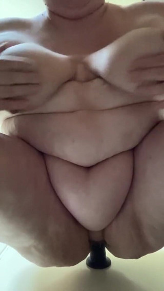 Real homemade BBW BBC porn: Bbwbootyful Ridding 12inch dildo stimulating my clit with bullet vibrator