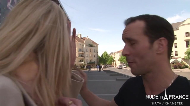 Nude in France: Stunning French blonde sucking outdoor before getting sodomized and facialized...