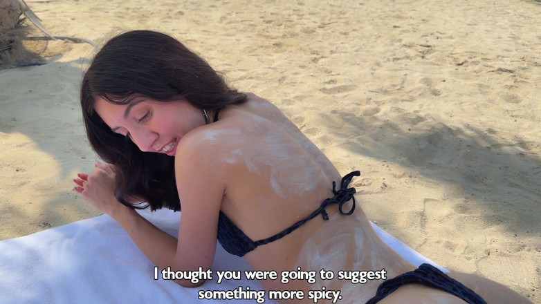 Кэти Вест: Публичный Пикап Возбужденной Девушки На Пляже И Жесткий Трах В Отеле