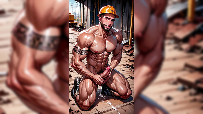 Erotic Man: Ai gay construção quente homens