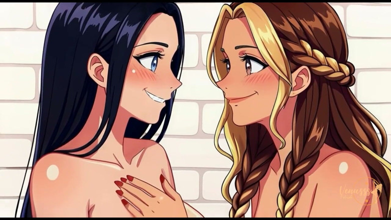 Venusss fetish: Venus and Yessika in Hot Tit Worship! Hentai Fetish