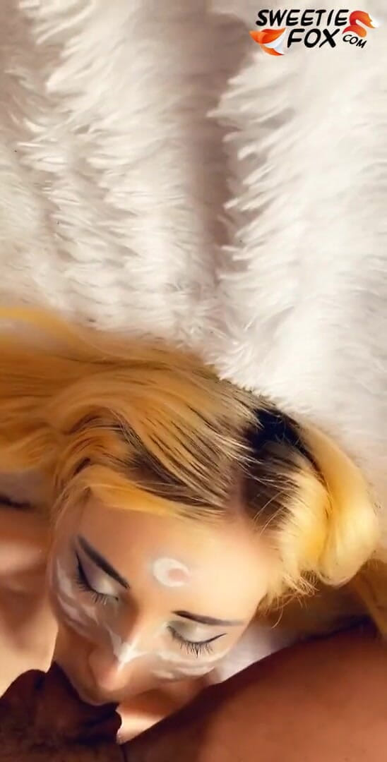 Sweetie Fox: Light elf deep sucking big dick and sensual fucking - cum...