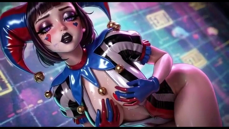 Ianimedia: Chica De Payaso Cubierta De Esperma Grueso - Ahegao &amp; Tit Play -...