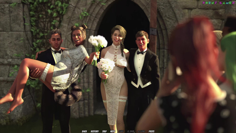 Porny Games: El adorado matrimonio de Simbaclaw - esposa follando con un viejo...