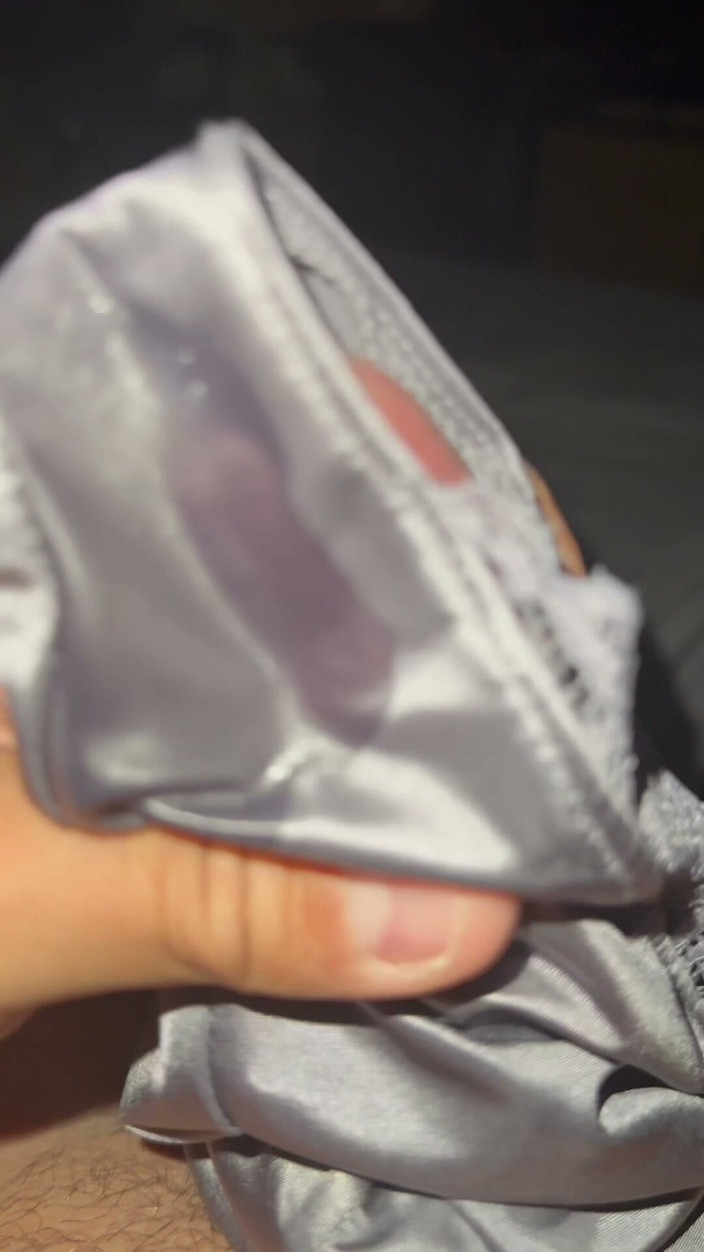 Bigbrook45: Silver soiled nurse panties