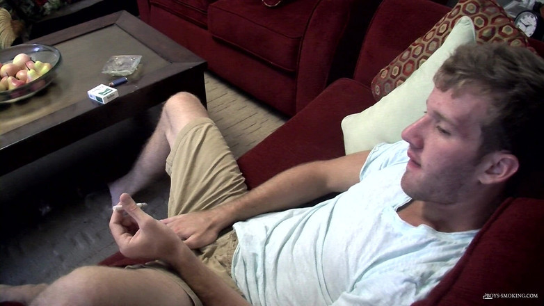 Boys Smoking: Jake parker merokok &amp; stroke