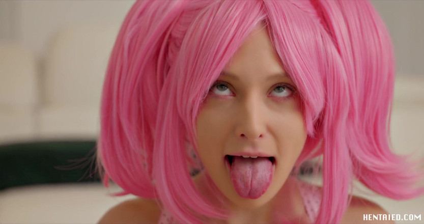 Hentaied: Gerçek hayat hentai - amcık kamerasının içinde ahegao bukkake