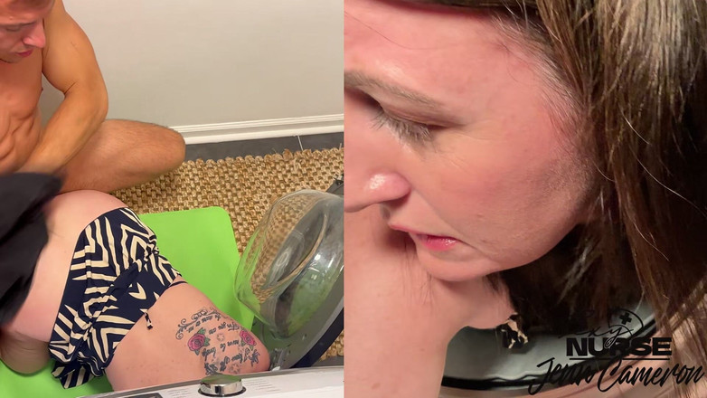 Sexy Nurse Jenn: Pieprzony rockoman w mojej pralni na lunch