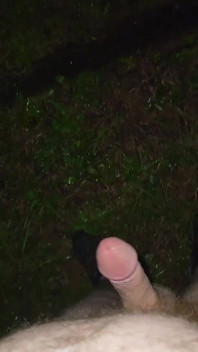 Bijna betrapt in een park