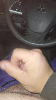 Using Pink Panties to Jerk off in My Car.