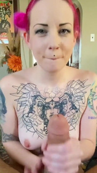 Handjob with facial