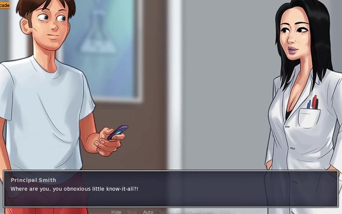 LewdArcade: Summertime Saga Cookie Jar - Miss Okita All Sex Scenes Collection