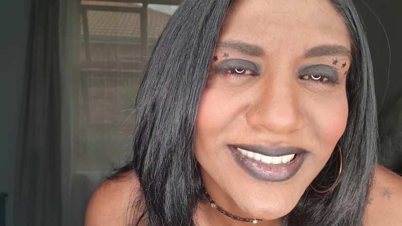 domslutfucker: Desi Slut Dirty Talking While Playing, Displaying Her Tongue and...