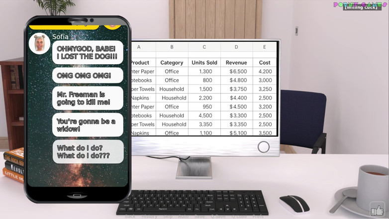 Porny Games: Według Sofia przez Grima Grima - gorąca dziewczyna przygotowująca się do...