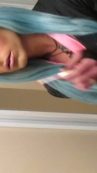 Young Andyann Doing Her Lipstick in First Transformation Training.