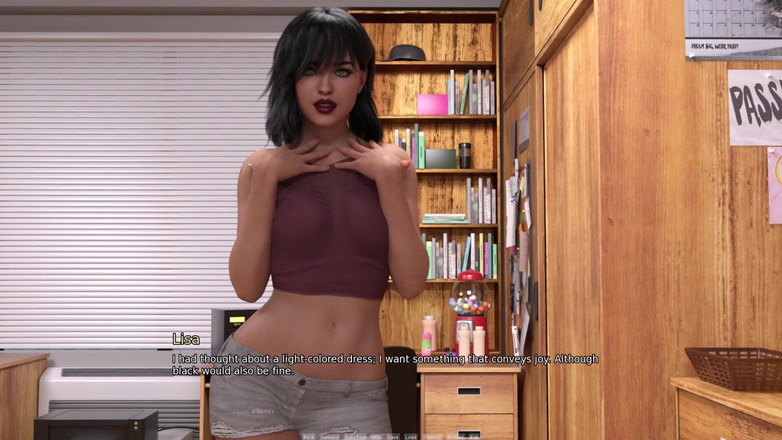 3D Cartoon Porn: My Dorm 235 - Lisa obține ajutor de la Eva și Emma încercând rochie...