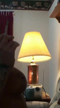 Golden Tanned MILF Smoking and Taking Care of Stepsons Cock