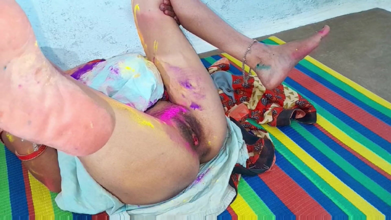 Amit yadav: Speciale Holi con l'amico del marito.