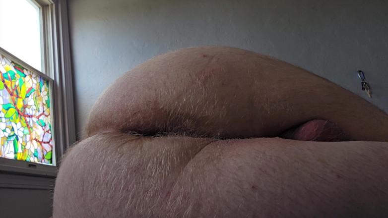 Hairy Cubb: Fucking my chubby white ass with a dildo