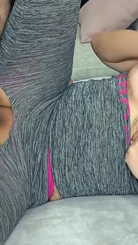 MILF I Fuck My Roommate's Busty Cheating Wife During Workout and Finish with Vaginal Creampie