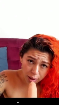 Colorful Hair Girl Does a Great Deep Throat P6
