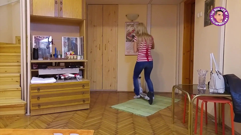Mugur's World: Adorable blonde Nesty picked up by MugurPorn