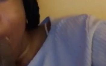 The Happiest Time Is When I Have His Big Black Dick in My Mouth Like and Subscribe Throat Goat