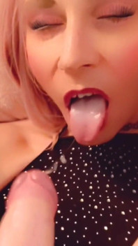Swedish Blonde Slut Rides Dildo and Cums