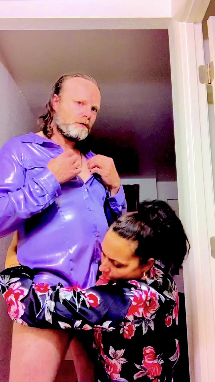Satin Fetish King: Shiny satin hotel glamour fuck scene