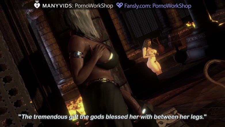 FutaPornoWorkshop: Futanari, Rough Sex with a Maid, a Black Transgender Girl
