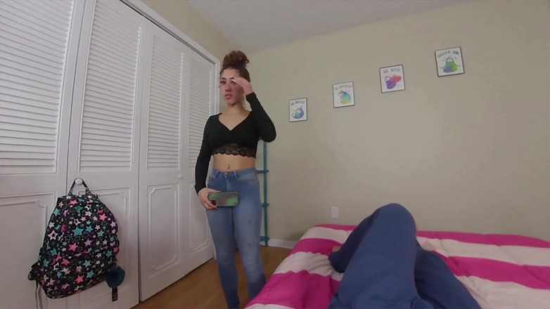 Taboo vr porn: Stepsis shares bed with you e3