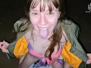 Anne-Eden: 해변에서 한밤중 섹스!!