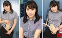 Japan Fetish Fusion: 肚子按钮清理与 yui kasugano 在办公室放火