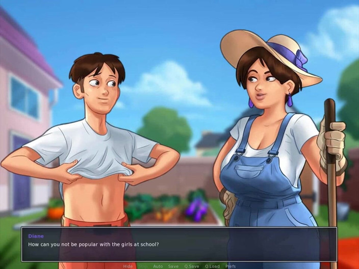 Dirty GamesXxX: Summertime Saga: milf madura com tesão do jardim ep.23