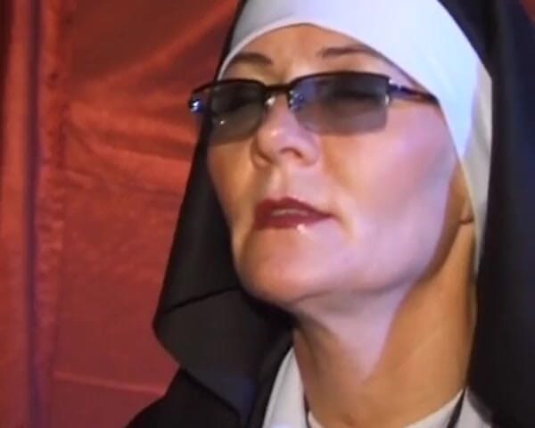 German amateur couples: Nasty German Nun Dominates Younger Priest in BDSM Action