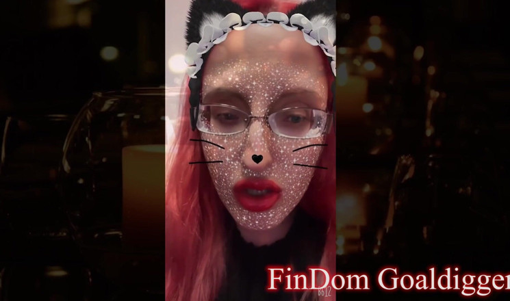 FinDom Goaldigger: Transformación de princesa travesti del gato