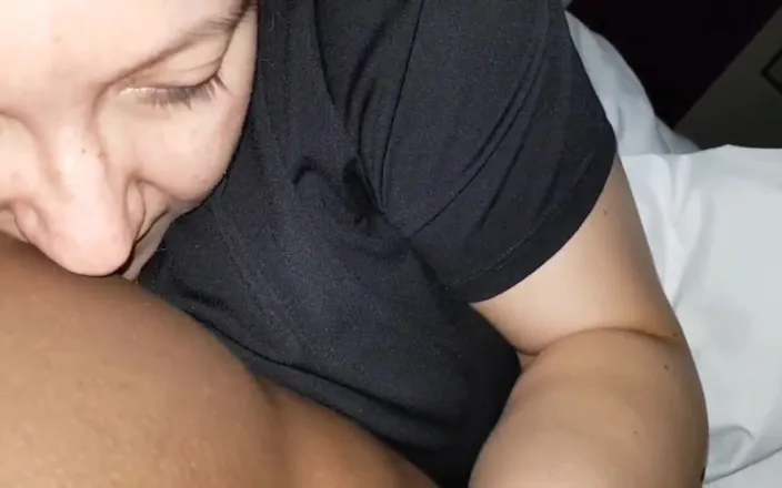 Real homemade BBW BBC porn: FFM Threesome Sucking BBC While One Sucking on His Hardcock