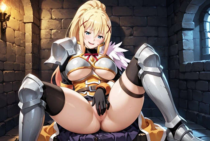 You top AI: Dark sváděl Kazumu Sata v AI adaptaci Konosuby