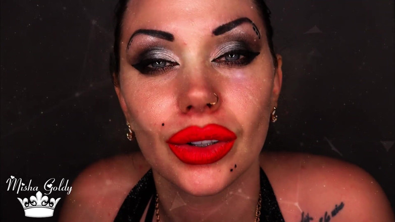 Goddess Misha Goldy: Today I am letting you wank all over my big...