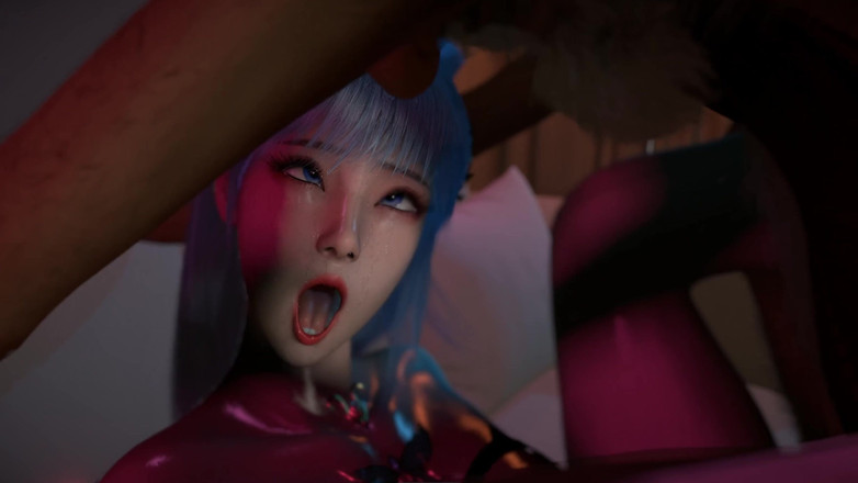 Why fuck so hard: 핫한 드레스를 입은 3D 발정난 거유 창녀가 늙은 자지에 따먹혀