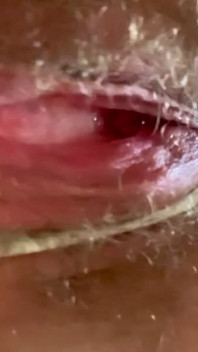 Cspot Sneak Peek of Dripping Hairy Pussy From Below
