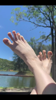 For My Feet Lovers Would You Put Some Oil on and Massage Them for Me?