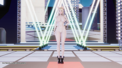 3D-Hentai Games: [mmd] T-ara - 如此疯狂的ahri性感裸体舞蹈英雄联盟成人动漫