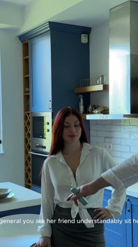 Slut Wife Oksana Katysheva and Her Husband on the Set of a Hardcore Threesome with Hot Lelya Mult!