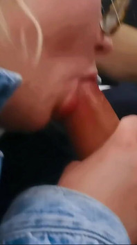 Sucking a random guy off in the car park 