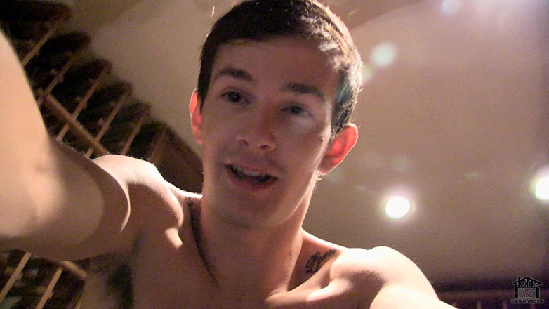 Homemade Twinks: Stroking in the Cellar