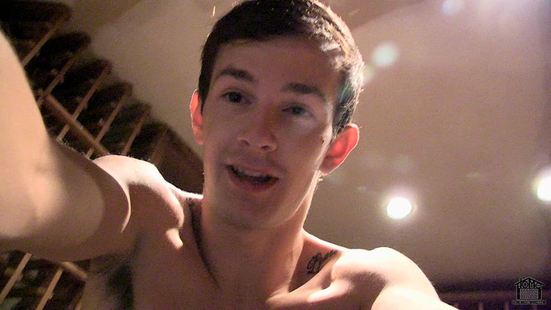 Homemade Twinks: Stroking in the Cellar