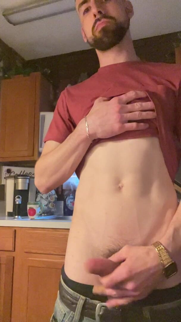 Here for a good time: Jerking - solo, hairy cock