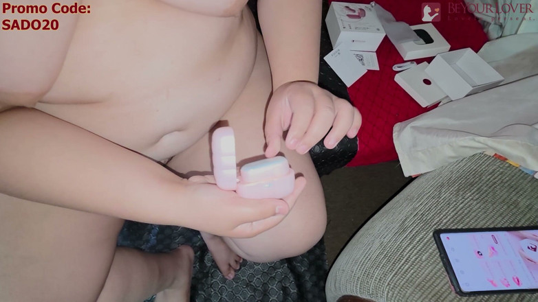 Sado Hentai: Acest vibrator cu aspirație Byurlover Earpod Alggie îmi face fundul să...
