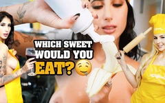 Hot Lesbians in Aprons and Panties Cooking Just for You!